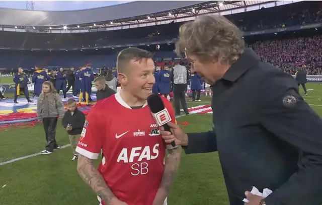 Jordy Clasie over gewonnen bekerfinale tegen NEC