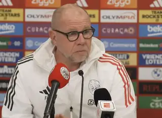 Persconferentie Fred Grim in aanloop naar Ajax - NEC