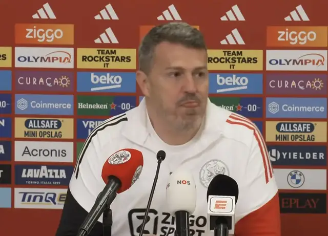 Persconferentie Oscar García richting Ajax - Sparta