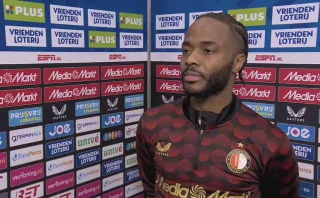 Interview met Raheem Sterling na Feyenoord-Telstar