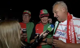 Supporters vieren feest na overwinning NEC