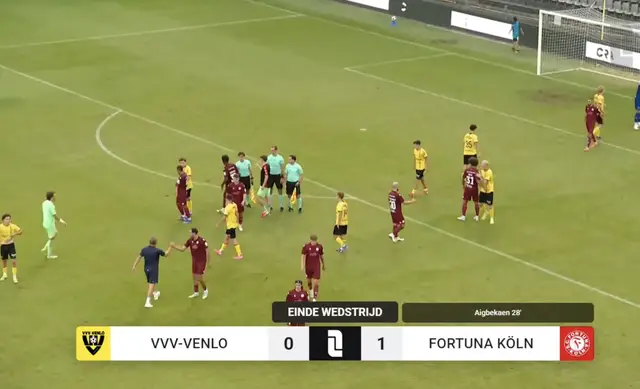 Samenvatting VVV Venlo - Fortuna Köln 0-1