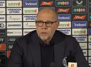 Persconferentie met Fred Grim na Utrecht-Ajax (2-1)