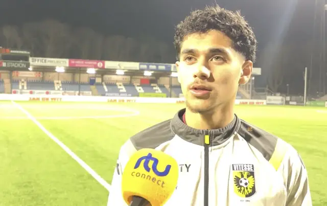 Reactie Anass Zarrouk na Telstar - Vitesse (1-0)