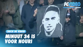 Ajax-fans bij bekerfinale scanderen naam Nouri in minuut 34