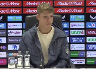 Sean Steur na het gelijkspel tegen Feyenoord