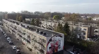 Levensgroot eerbetoon voor Beenhakker op flatgebouw op Zuid