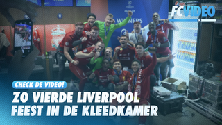 Kleedkamer-beelden: Liverpool viert Champions League-winst