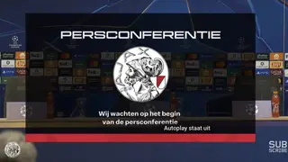 Persconferentie Fred Grim richting Ajax - Benfica
