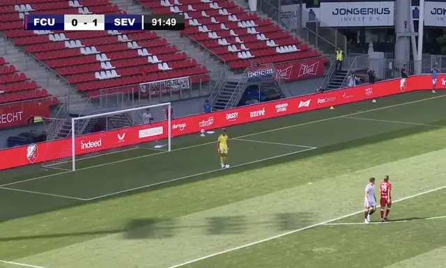 FC Utrecht verliest laatste oefenduel van Sevilla na defensieve fout