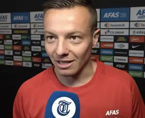 Jordy Clasie tijdens huldiging AZ: "Fabeltjes joh"