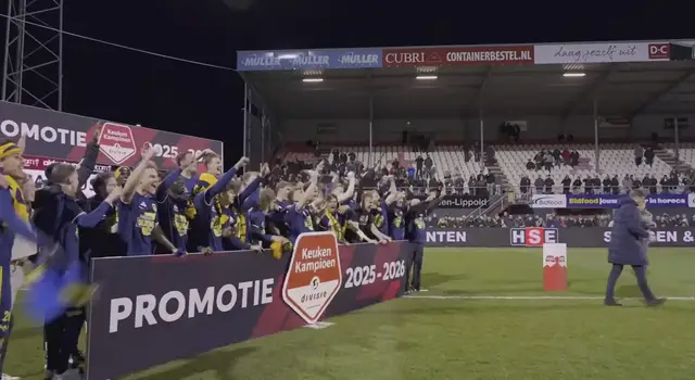 Samenvatting FC Emmen - Cambuur 2-4 (promotie Cambuur)